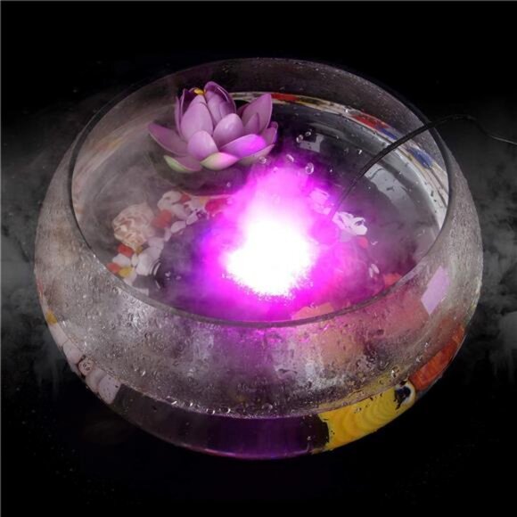 Mist Maker Fogger Water Fountain Pond Fog Machine Atomizer Air Humidifier 12 LED - Picture 2 of 4